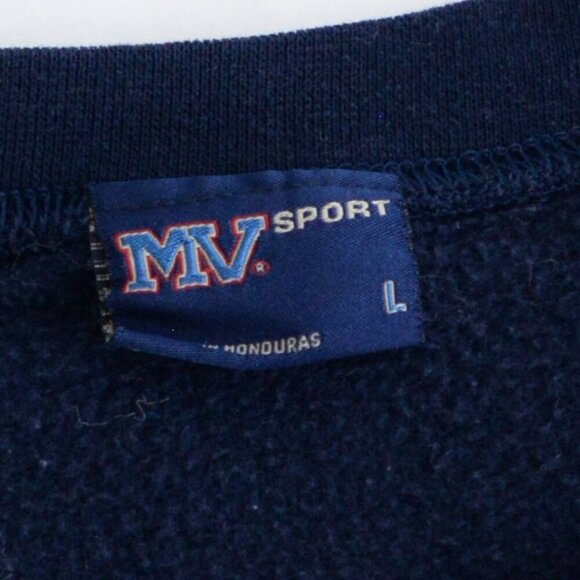 Vintage MV Sport Parkside Store Navy Crew Neck Sweater L Made In Honduras Size L - Picture 5 of 9